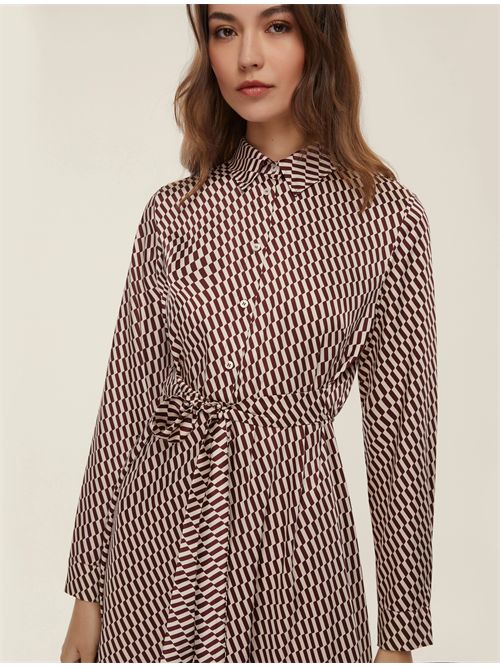 Abito in twill stampato EMME MARELLA | COMMA134/003